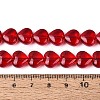 Baking Paint Transparent Glass Beads Strands DGLA-N021-01B-06-4