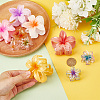 ARRICRAFT 10Pcs 10 Colors Glitter Transparent & Opaque Plastic Claw Hair Clips for Woman Girls Thick Hair PHAR-AR0001-10-3