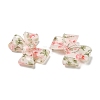 Transparent Printed Acrylic Cabochons OACR-M008-01C-2