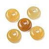 Natural Topaz Jade Donut/Pi Disc Charms G-G142-02C-1