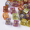 Transparent Plated Acrylic Beads MACR-S299-053-1