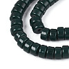 Opaque Solid Color Glass Beads Strands GLAA-N026-3x6mm-10-3
