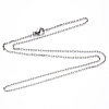 304 Stainless Steel Cable Chain Necklace NJEW-S420-008B-P-3