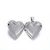 Tarnish Resistant 316 Stainless Steel Locket Pendants STAS-N0016-04P-3