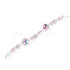 Glass and Acrylic and Imitation Pearl and Rhinestone Beads Strands MAK-T011-06E-1