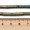 Electroplated Natural Lava Rock Beads Strands G-K388-03B-08-4