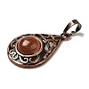 Synthetic Goldstone Pendants G-H065-02R-06-2