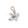 Brass Micro Pave Clear Cubic Zirconia Charms CU-CBA3D76-03P-02-2