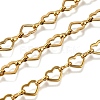 Ion Plating(IP) 304 Stainless Steel Heart Link Chains CHS-S012-18G-1