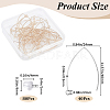 40Pcs 304 Stainless Steel Earring Hooks STAS-SP0001-40G-2