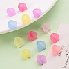 Frosted Acrylic Bead Caps X-MACR-S371-10A-7