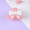 Bowknot Cellulose Acetate(Resin) Claw Hair Clips PW-WG23296-01-1