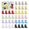 40Pcs 10 Styles Spray Printed Alloy Pendants FIND-TA0002-38-1