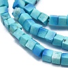 Synthetic Blue Turquoise Beads Strands G-A177-03-05-3