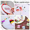 5 Styles Cross Stitch Fabric Sheets DIY-AR0004-89-5
