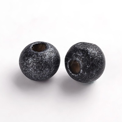Round Natural Wood Beads WOOD-Q017-6mm-09-LF-1