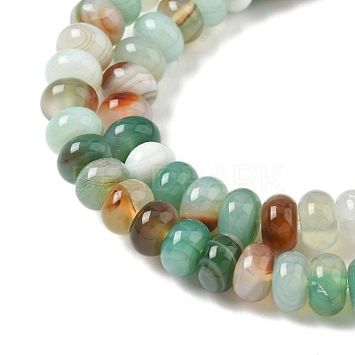 Natural Banded Agate Beads Strands G-F790-I01-01N-1