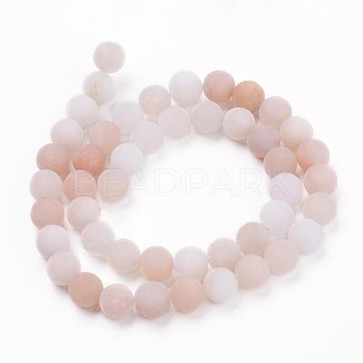 Natural Pink Aventurine Beads Strands G-F520-56-6mm-1