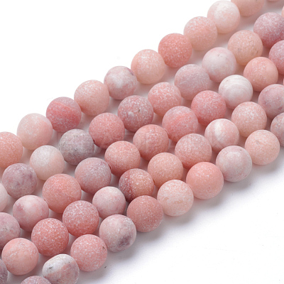 Natural Jade Beads Strands G-T055-8mm-24-1
