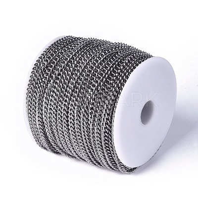 Iron Cuban Link Chains CH-R013-5x4mm-B-1