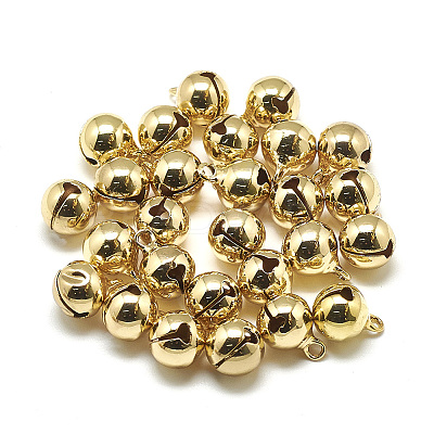 Brass Bell Charms KK-T032-039G-1