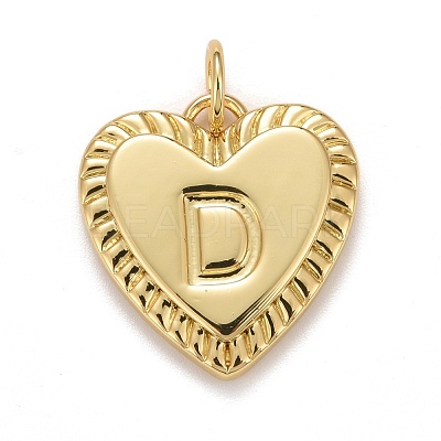 Rack Plating Real 18K Gold Plated Brass Pendants KK-E260-01G-D-1