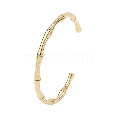 304 Stainless Steel Cuff Bangles BJEW-B150-01G-1