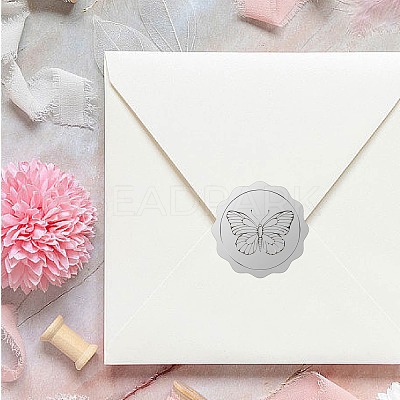34 Sheets Silver Foil Embossed PET Picture Sticker DIY-WH0528-020-1