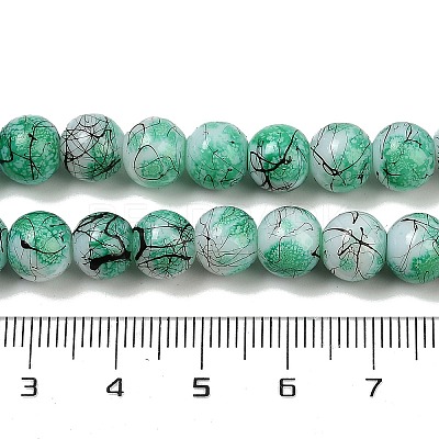 Drawbench & Baking Paint Glass Beads Strands GLAA-S176-06-1