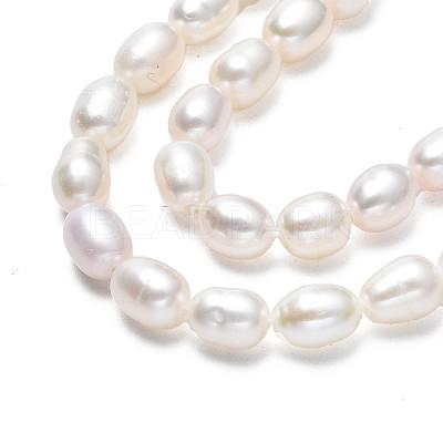 Natural Cultured Freshwater Pearl Beads Strands PEAR-N012-04C-1