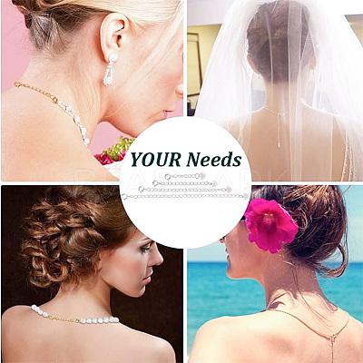 4Pcs 4 Styles Sterling Silver Chain Extender Sets DIY-GO0002-28-1