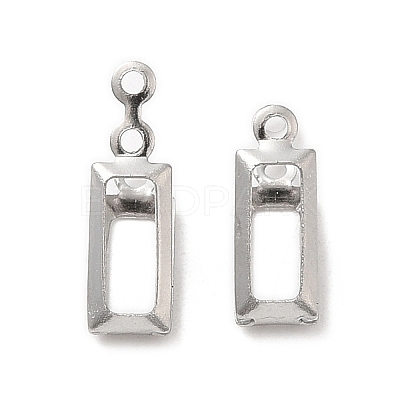 Non-Tarnish 316 Stainless Steel Pendant Cabochon Settings STAS-C077-03P-1