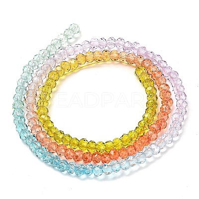 Transparent Painted Glass Beads Strands DGLA-A034-T2mm-A12-1