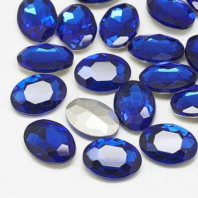 Pointed Back Glass Rhinestone Cabochons RGLA-T080-13x18mm-11-1