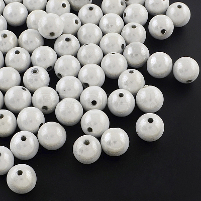 Spray Painted Acrylic Beads MACR-Q154-16mm-001-1