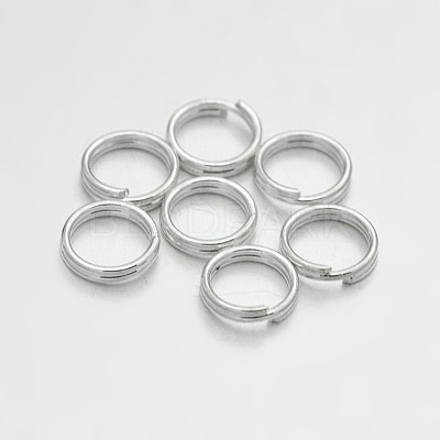 Brass Split Rings KK-E647-10S-6mm-1