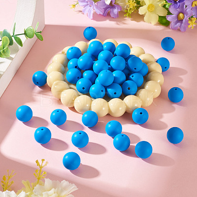50Pcs Food Grade Eco-Friendly Silicone Beads SIL-TADJ0001-03I-1