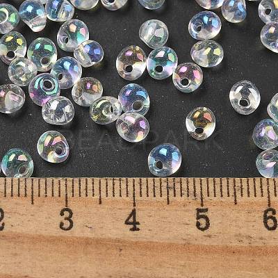6/0 Inside Colours Fringe Glass Seed Beads SEED-A034-03K-1