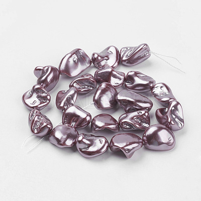 Shell Pearl Beads Strands BSHE-K010-08D-1