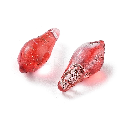 Handmade Gold Sand Lampwork Beads LAMP-M024-01F-1