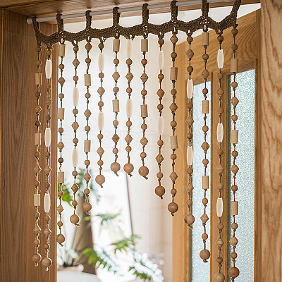 Unfinished Wood Beads WOOD-OC0001-44-LF-1