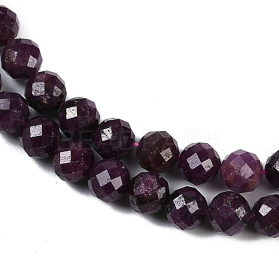 Natural Ruby Beads Strands G-P553-G01-04-1