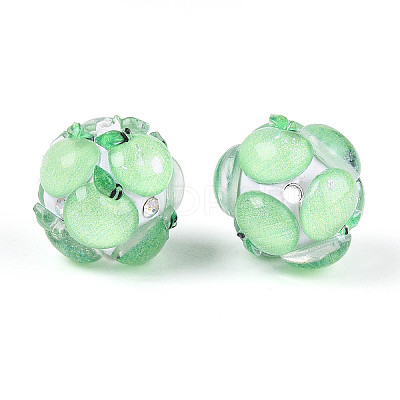 Fruit Round Resin Beads RESI-T059-03K-1