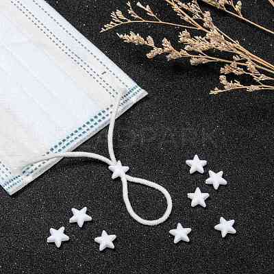 Star PVC Plastic Cord Lock for Mouth Cover X-KY-D013-01A-1