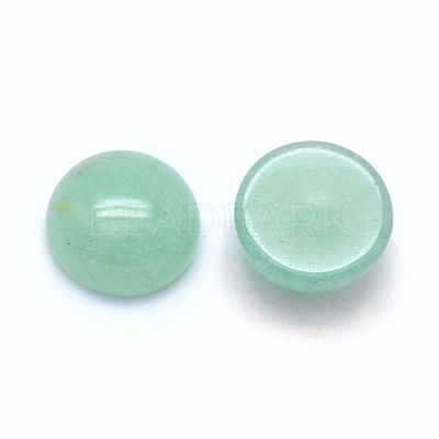 Natural Green Aventurine Cabochons G-E492-H-28-1