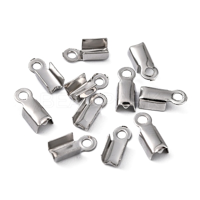 Tarnish Resistant 304 Stainless Steel Folding Crimp Ends STAS-R063-29-1