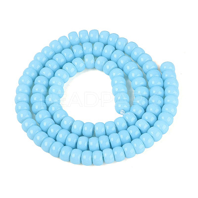 Opaque Glass Beads Strands GLAA-NH0002-B01-C09-1