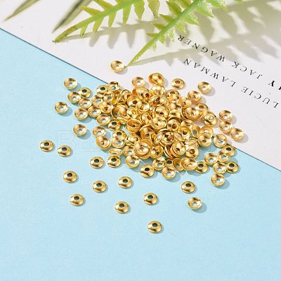 Brass Tiny Bead Cones X-KK-O043-04G-1