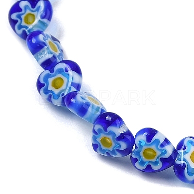 Handmade Millefiori Lampwork Beads Strands LAMP-G166-15E-1