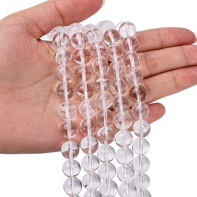 Natural Quartz Crystal Beads Strands X-G-C175-10mm-2-1
